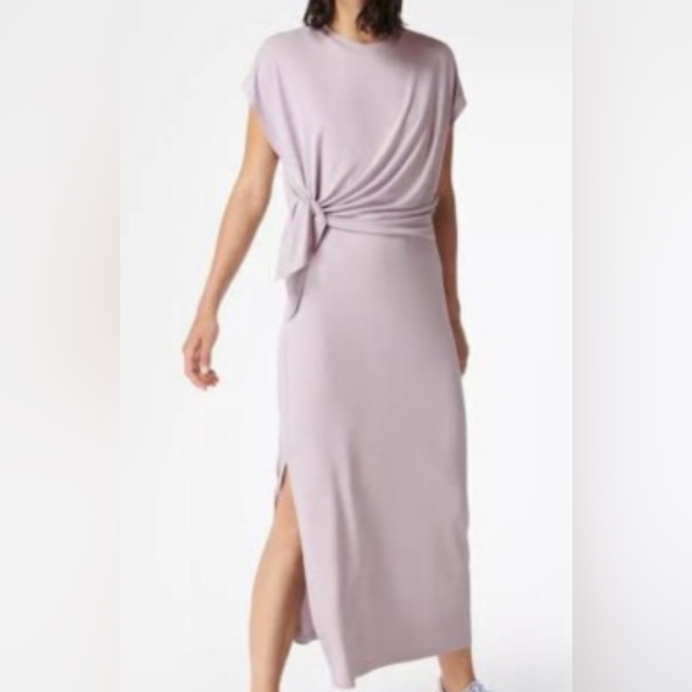 Sweaty Betty Mellow Midi Dress Purple M 8-10